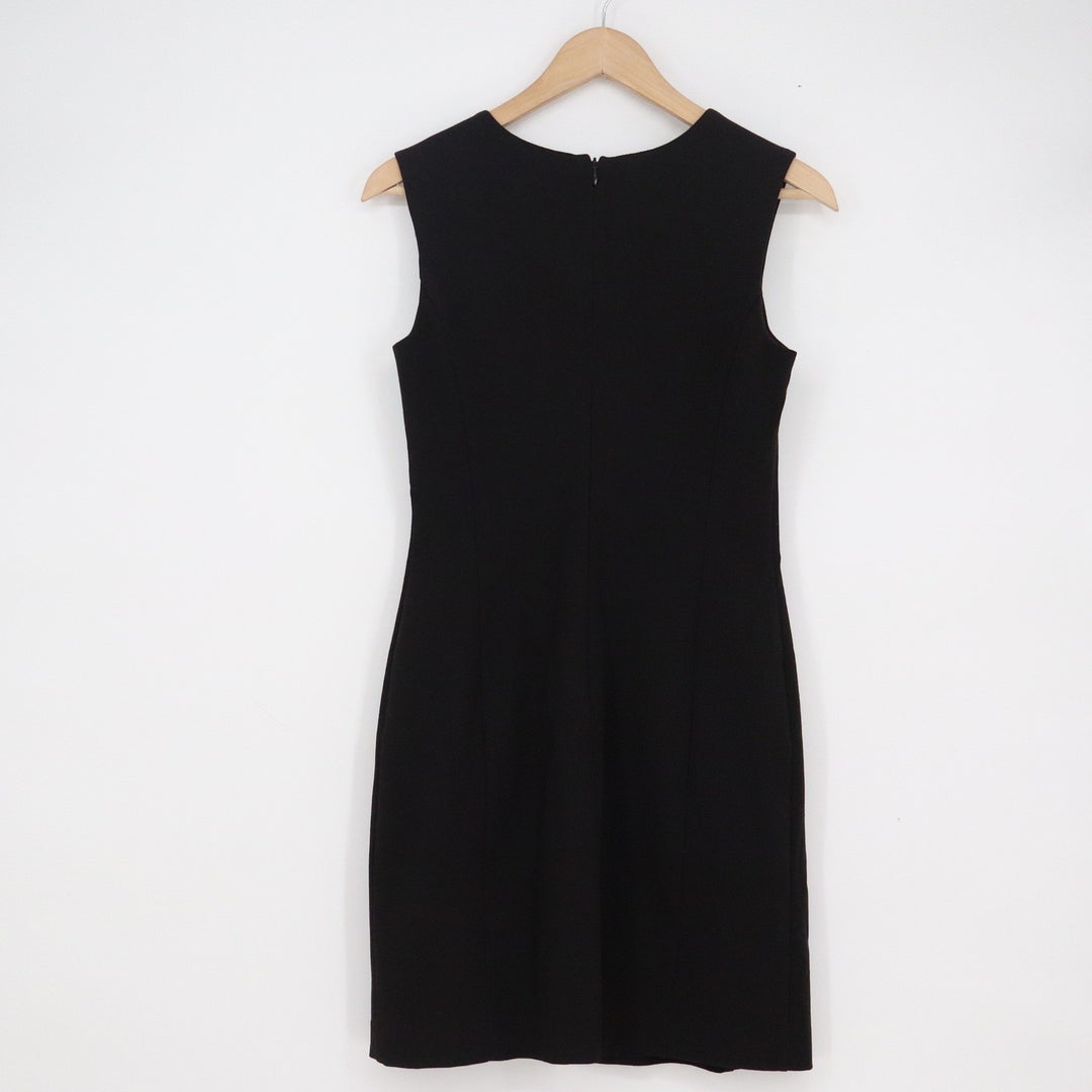 The Limited Stretch Black V-Neck Sleeveless Sheath Dress Size 2 Lined