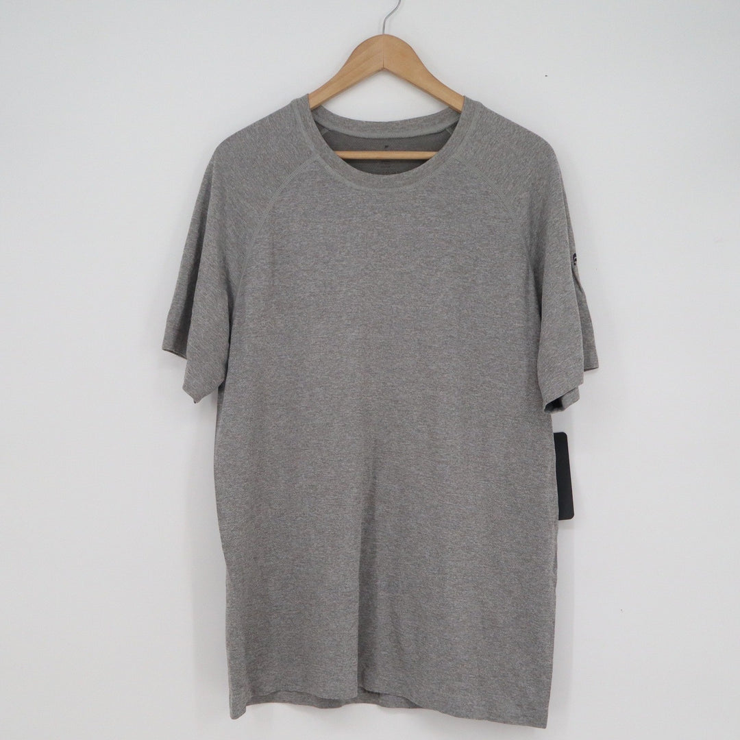 Fabletics Training Day Tee Mens XL Heather Grey Short Sleeve Active Shirt
