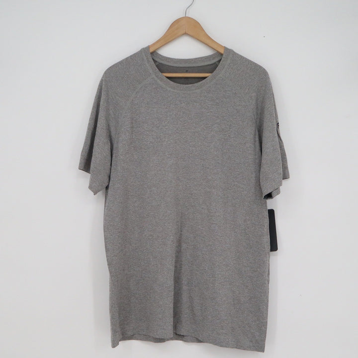 Fabletics Training Day Tee Mens XL Heather Grey Short Sleeve Active Shirt