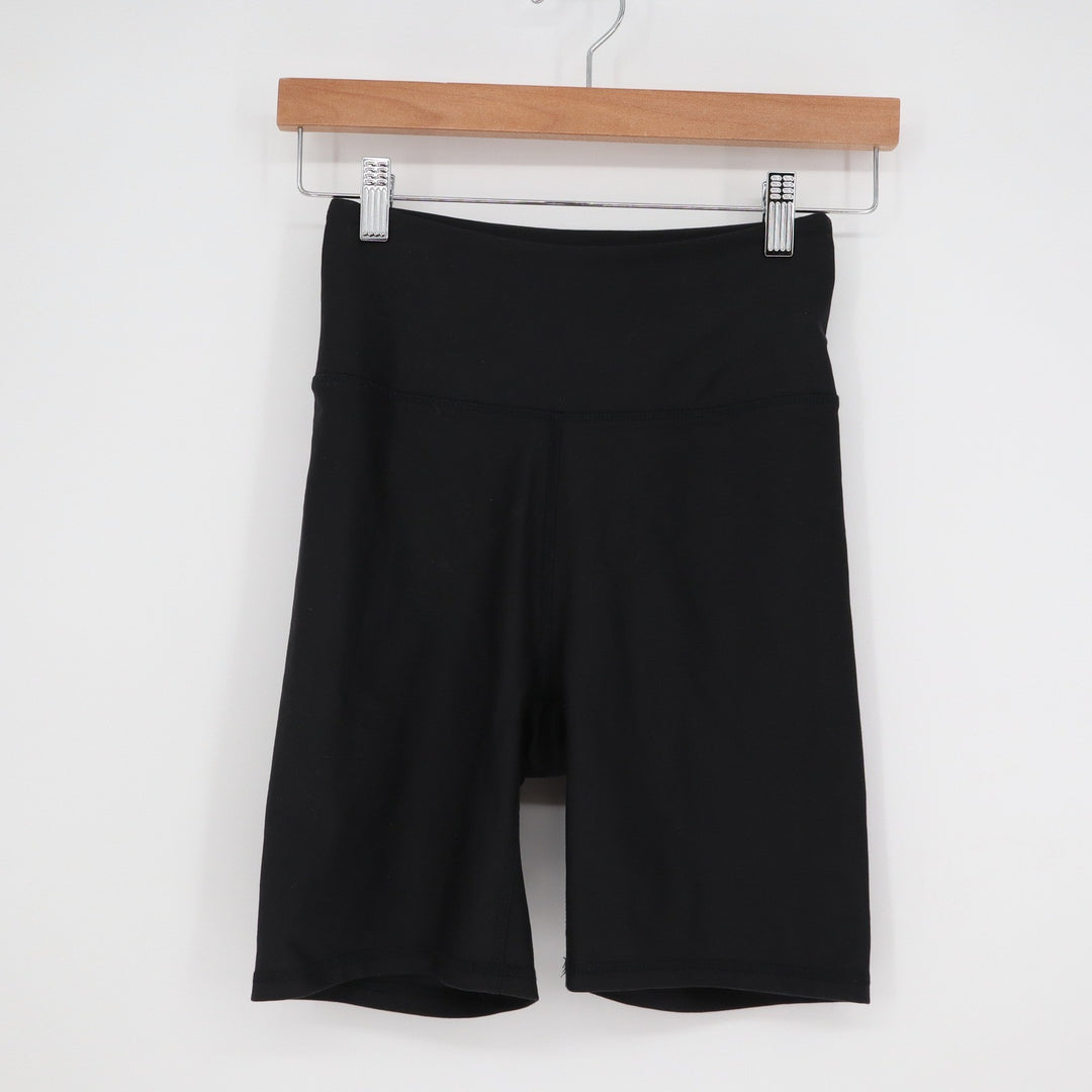 Balance Collection Women's High Waisted Bike Shorts Black Size M
