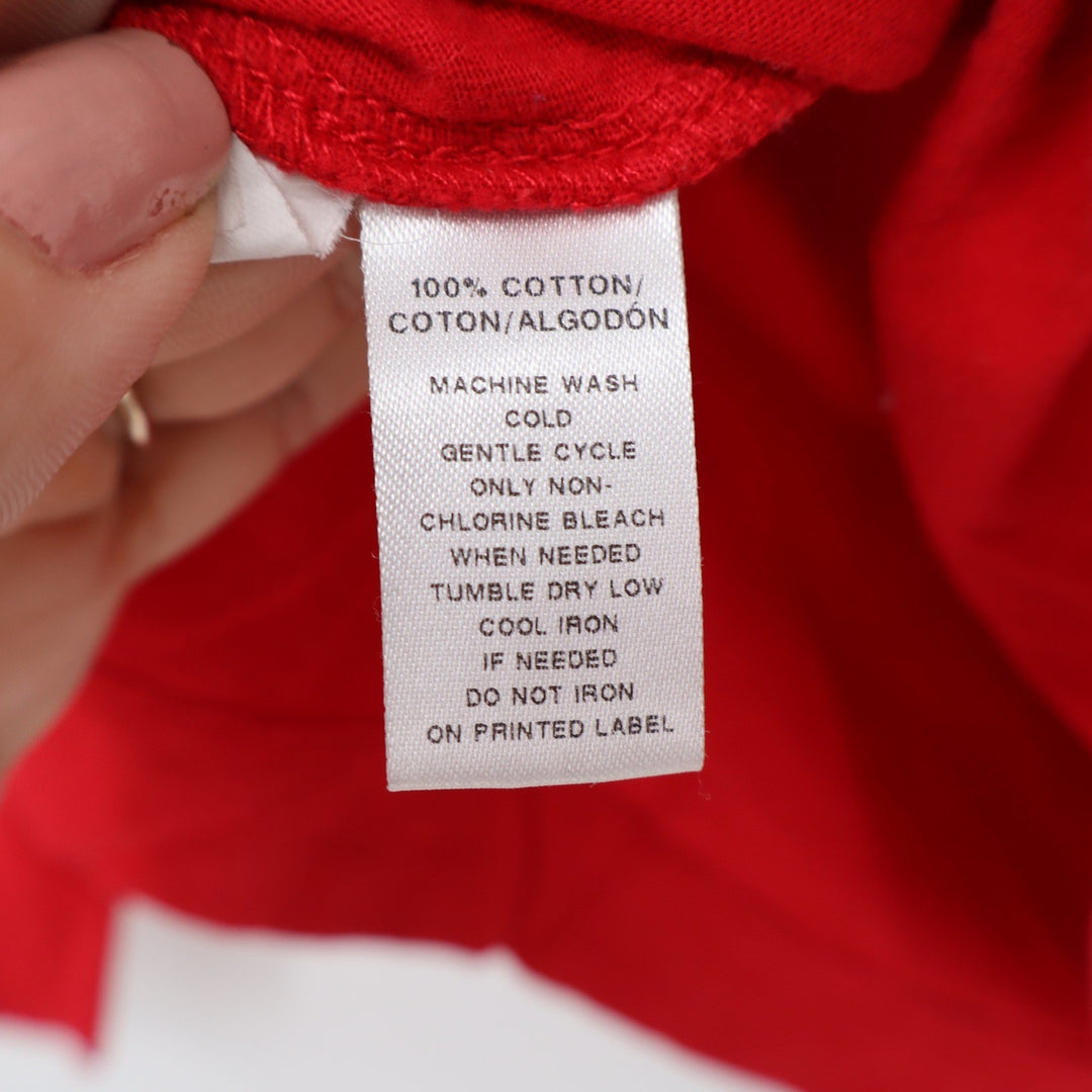 Ann Taylor LOFT Womens Small Red Cotton Long Sleeve Crew Neck Basic Tee Shirt
