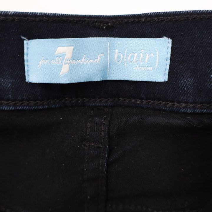 7 For All Mankind B(air) Skinny Jeans Womens 27 Blue Dark Wash Denim Whiskered