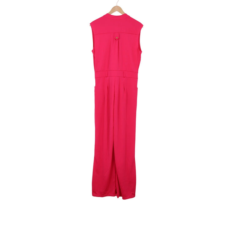 Unbranded Jumpsuit Womens XL Sleeveless Wide Leg Pink Button-Down Excellent