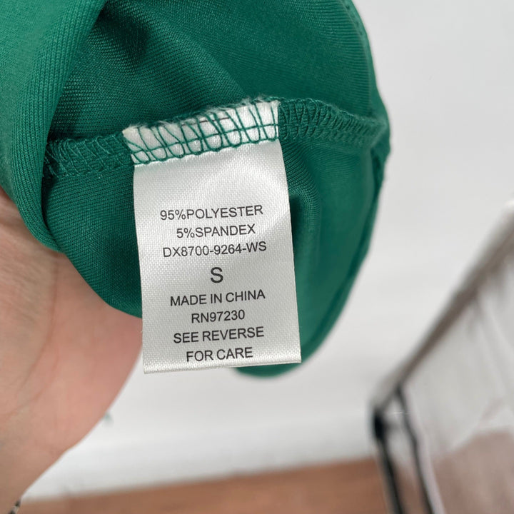 Windsor Emerald Green Ruched Wrap Bodycon Mini Dress Spaghetti Straps Size S