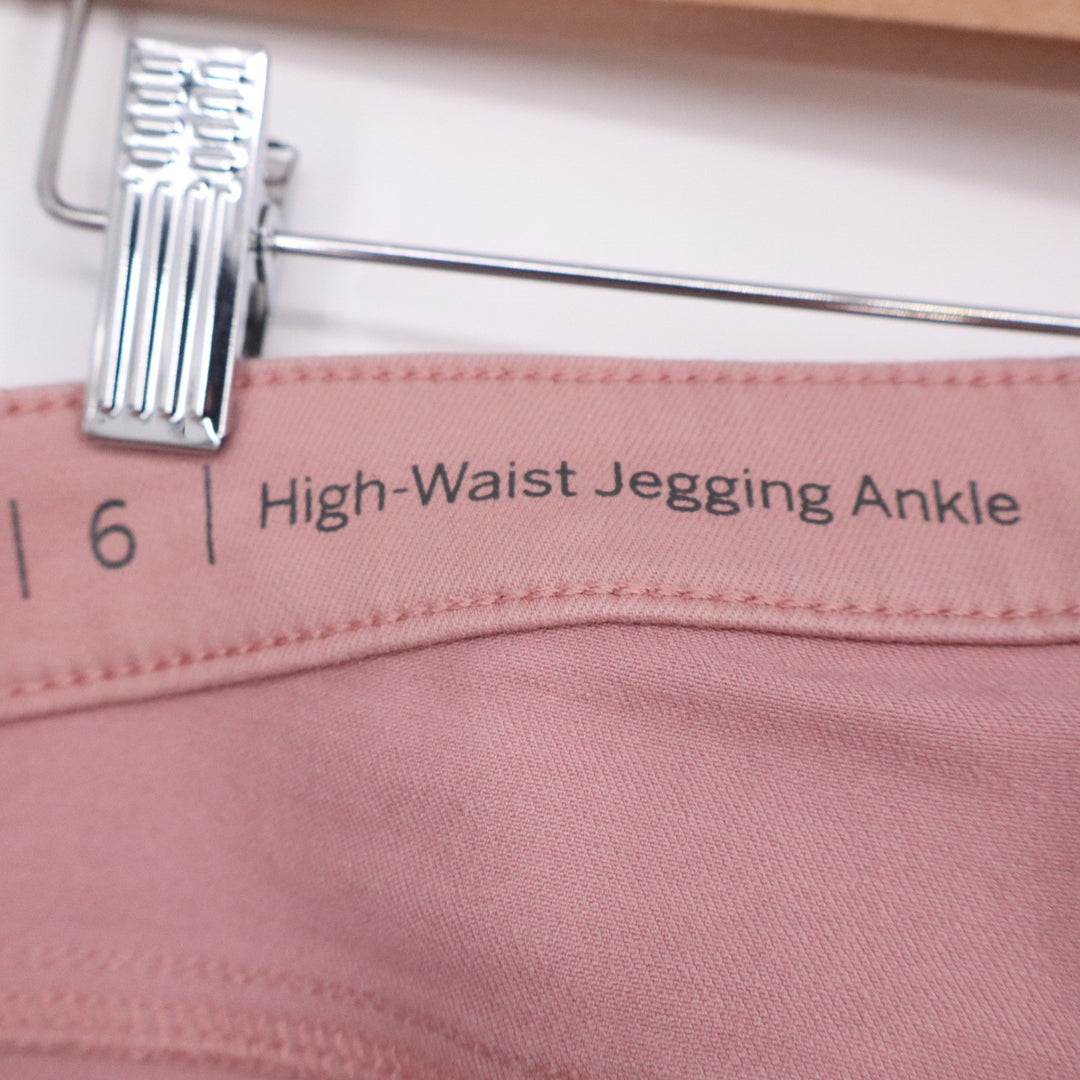 Talbots Flawless High-Waist Jegging Ankle Pants Womens 6 Pink Dusty Rose Stretch