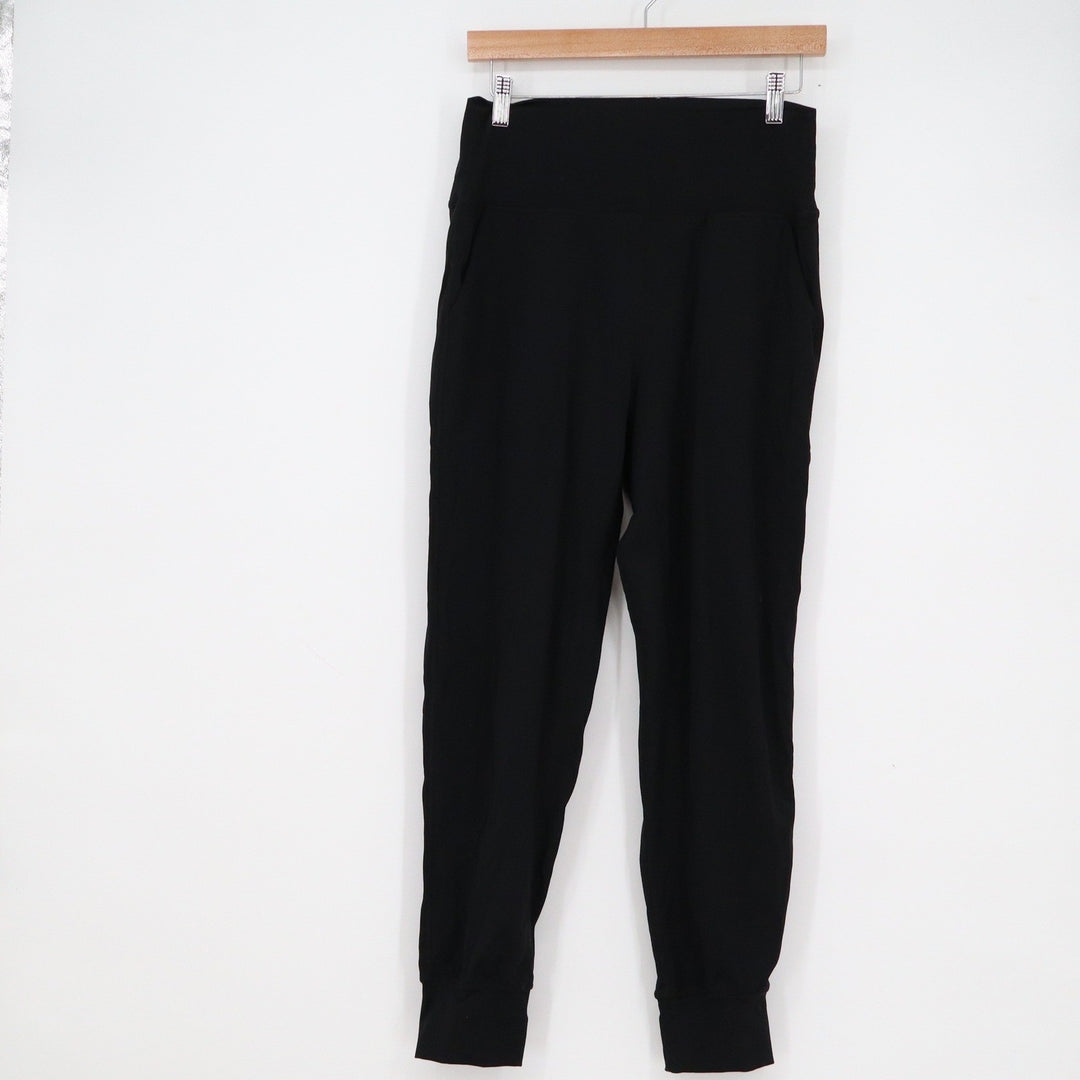 Gradual Women's Black High Waisted Joggers Athletic Yoga Pants Size M