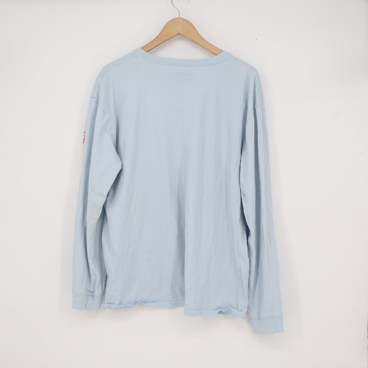 Tractor Supply Co Women's XL Light Blue Long Sleeve T-Shirt Graphic Sleeve
