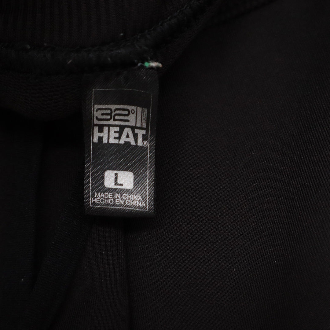 32 Degrees Heat Mens Black Tech Fleece Jogger Pants Size L Drawstring Activewear