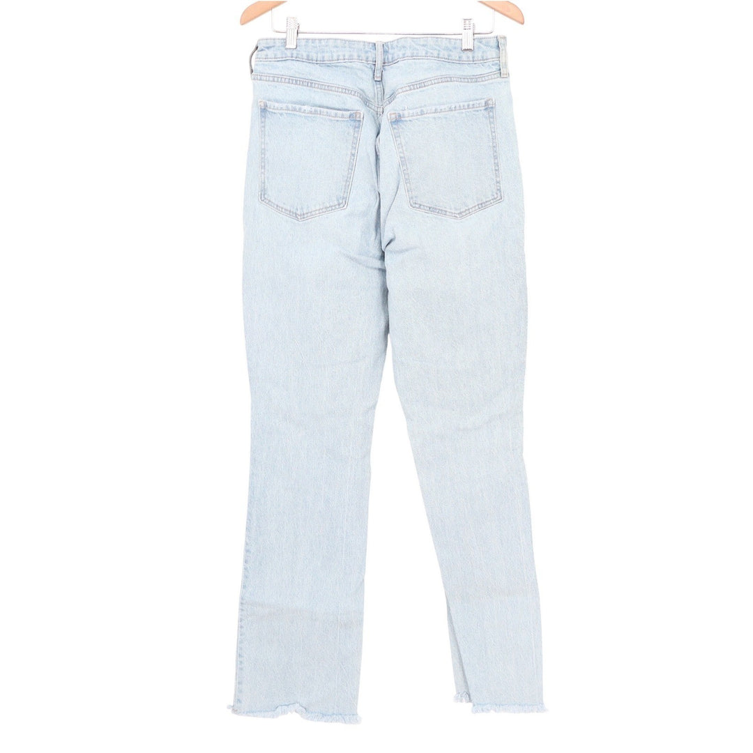 Old Navy Extra High-Rise Kicker Boot-Cut Jeans Light Wash Distressed Size 12