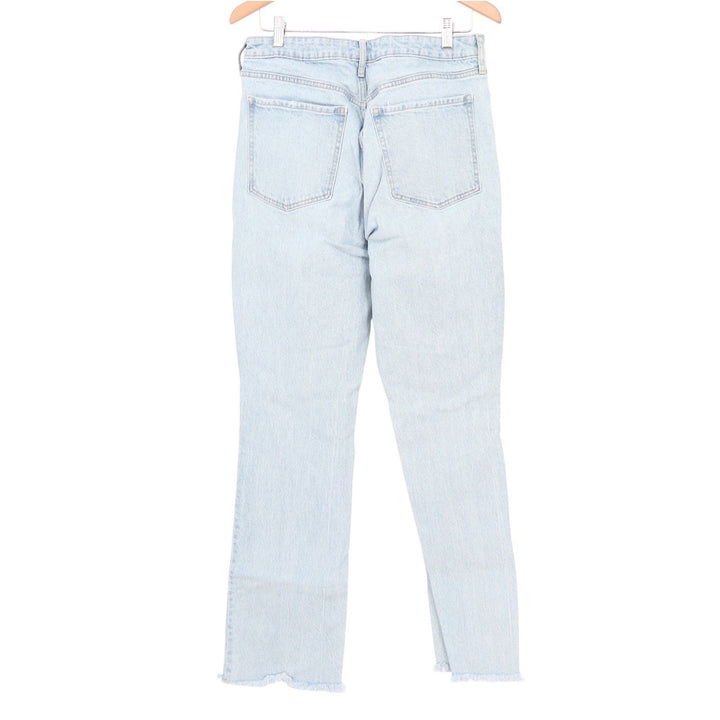 Old Navy Extra High-Rise Kicker Boot-Cut Jeans Light Wash Distressed Size 12
