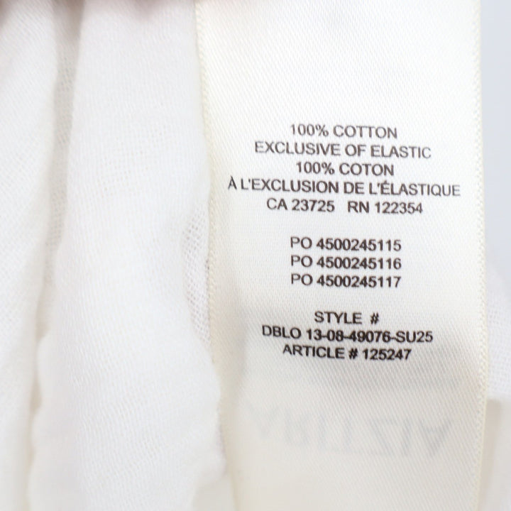 Little Moon Aritzia Aries White AirPlush Organic Cotton Gauze Midi Dress XS NEW