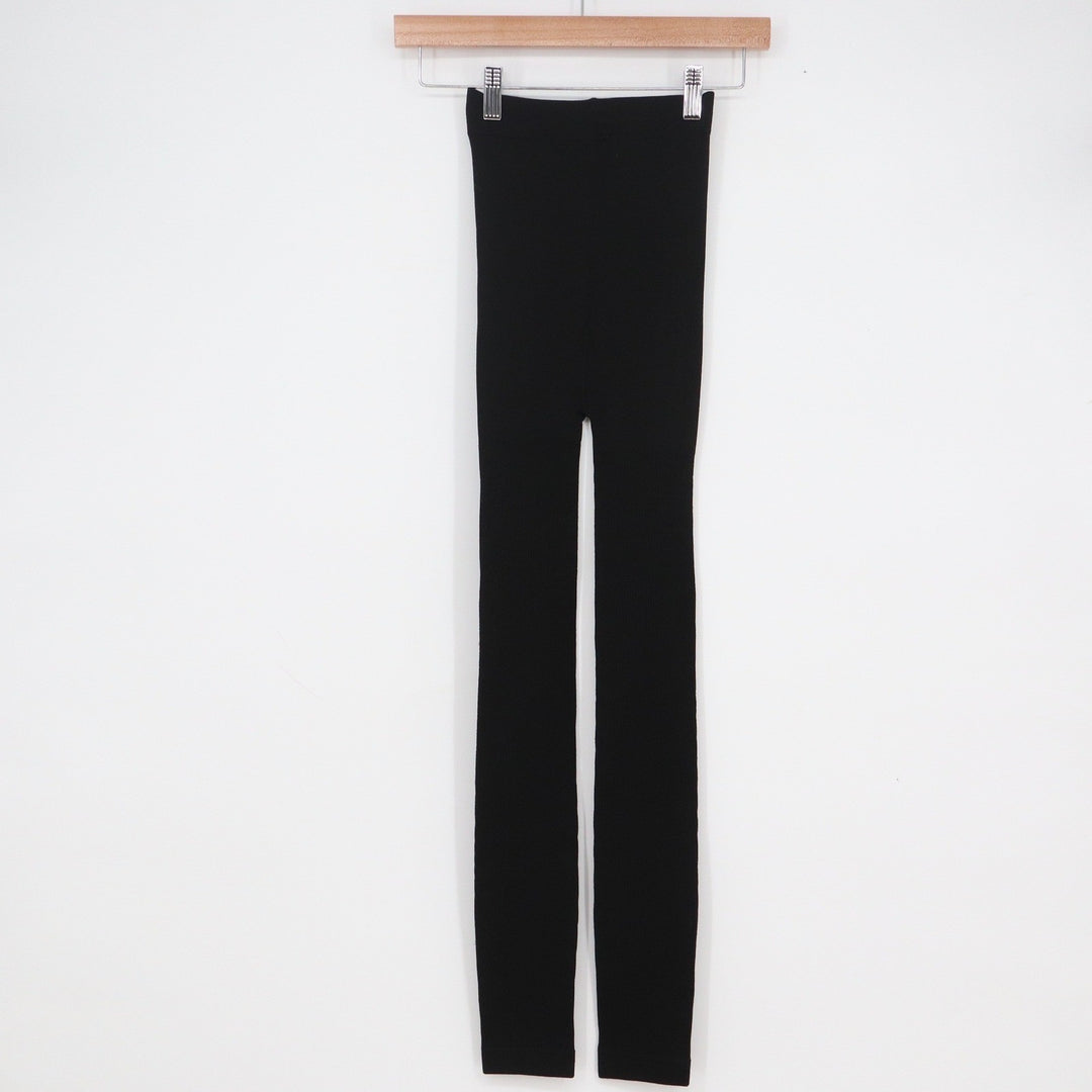 Gap Original Black Leggings M/L Solid High Waisted Full Length Polyester Spandex