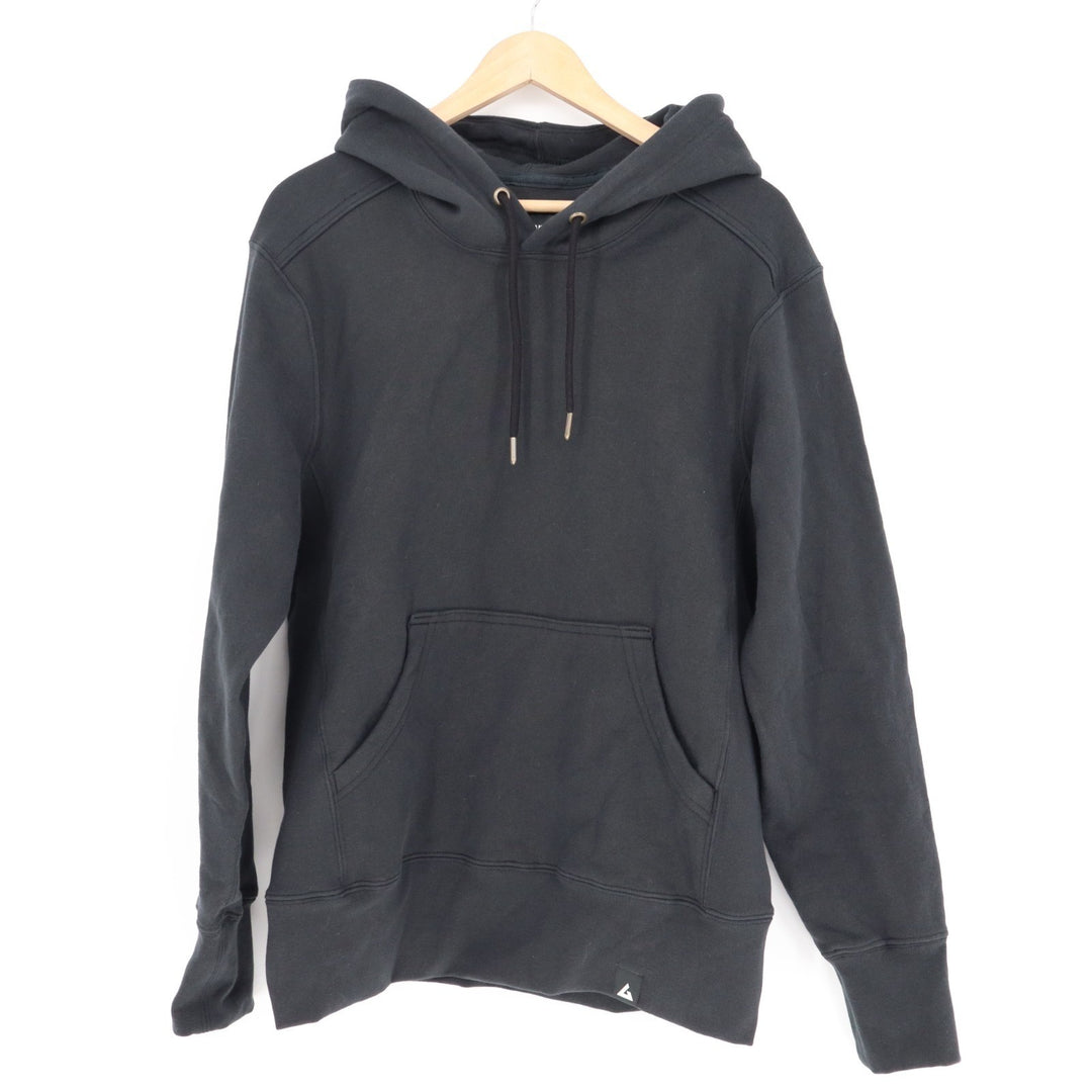 American Giant Classic Hoodie Mens Small Black Cotton Fleece Kangaroo Pocket