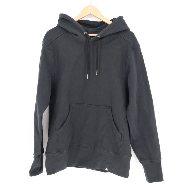 American Giant Classic Hoodie Mens Small Black Cotton Fleece Kangaroo Pocket