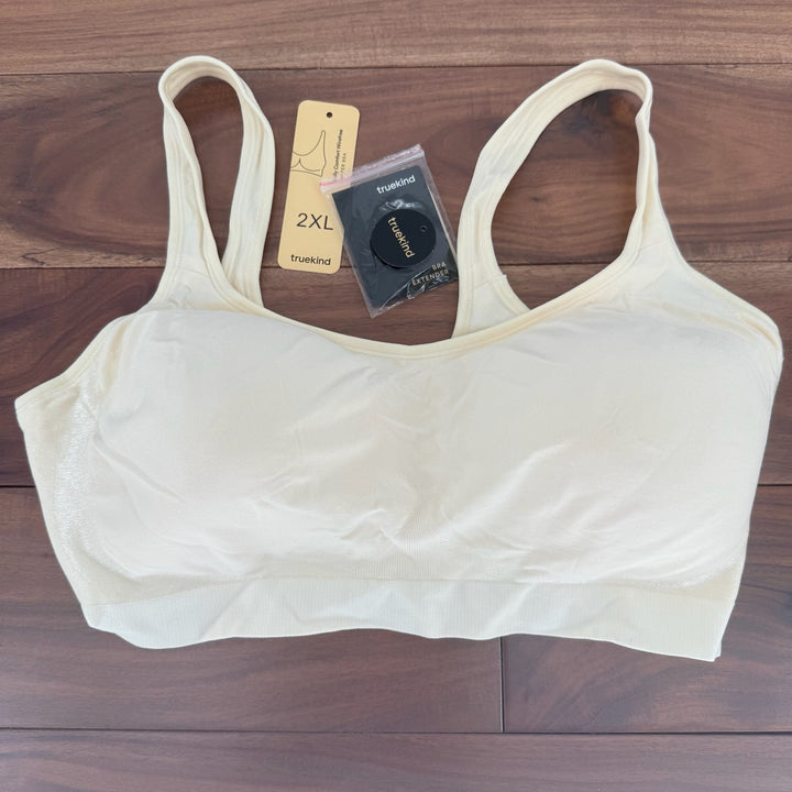 Truekind Daily Comfort Wirefree Shaper Bra 2XL Beige Support Everyday