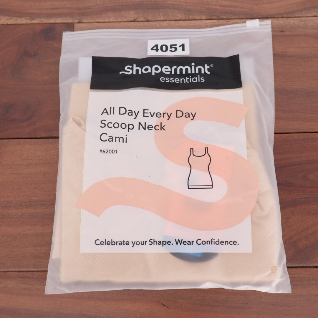 Shapermint All Day Every Day Scoop Neck Cami Womens XL Chai Stretch Shapewear