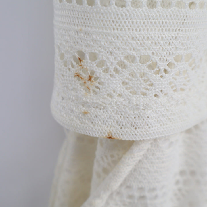 Rewind Lace Tiered Romper Cream Off-White Sleeveless Boho R61257M3E Small