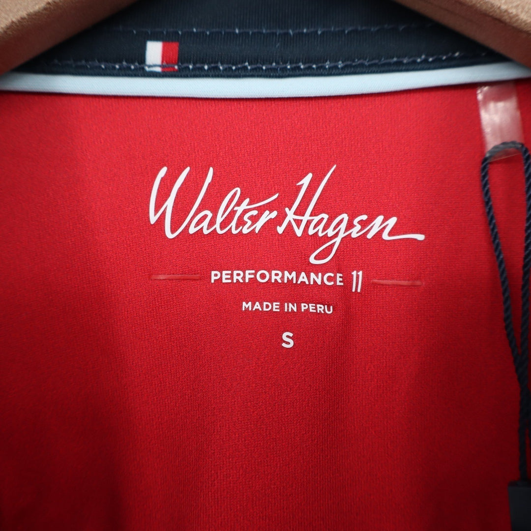 Walter Hagen Performance 11 Mens Polo Shirt Sailing Geo Navy Signal Flag Small