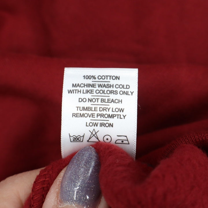 American Giant Midweight Half Zip Sweatshirt Women Small Pomegranate Relaxed Fit