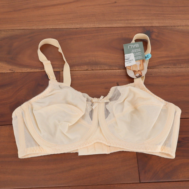 Bali Full Coverage Underwire Bra 34C Beige Lightly Lined Smoothing 76501