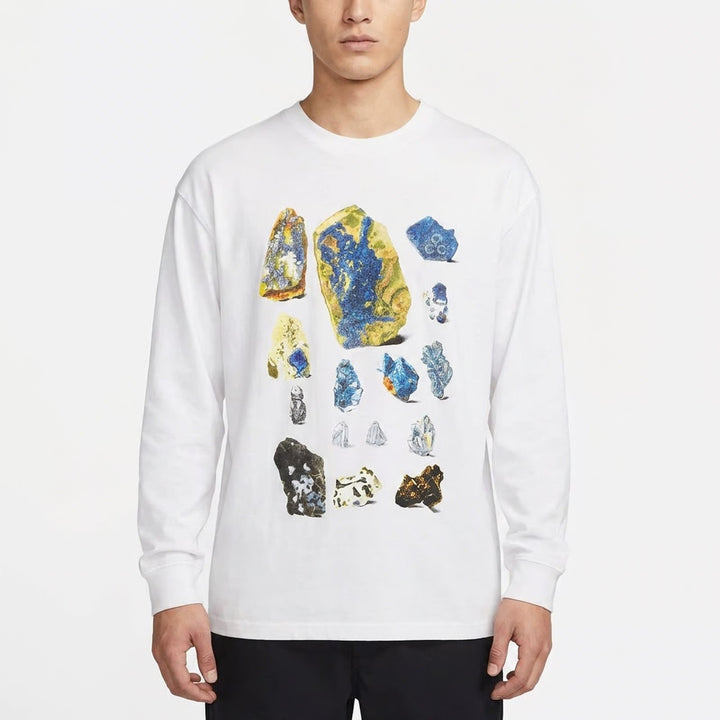 Nike ACG Dri-FIT Long Sleeve Mineral Graphic T-Shirt Summit White L