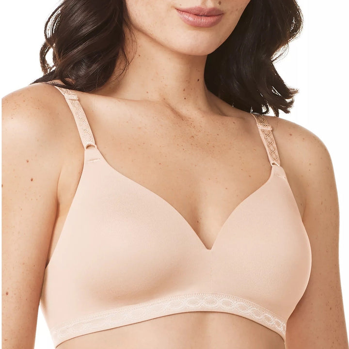 Warners Cloud 9 Super Soft Wireless Lightly Lined Comfort Bra Womens 36A Beige