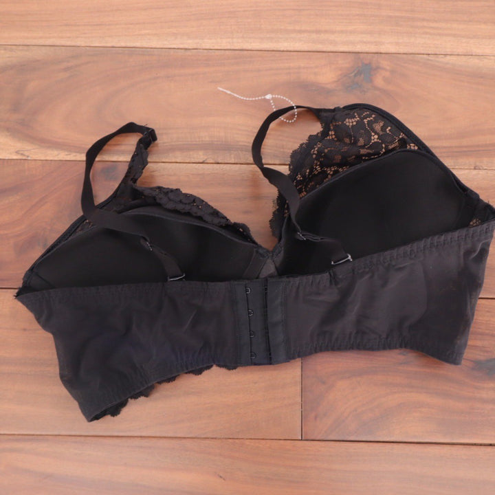 Maidenform Black Floral Lace Longline Underwire Bra 40B DM1188