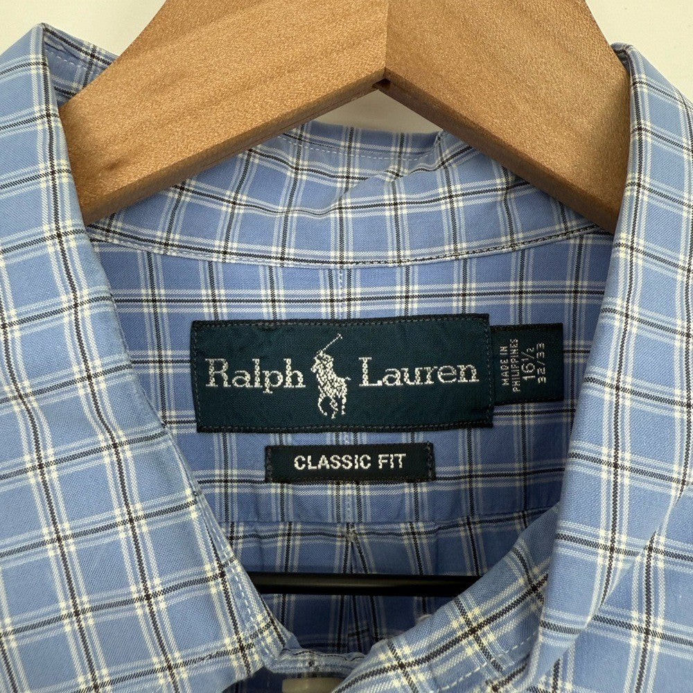 Ralph Lauren Men's Classic Fit Long Sleeve Button Down Collar Shirt Size 16.5