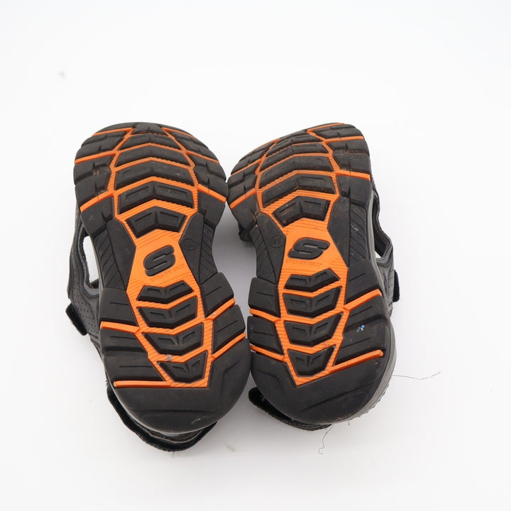 Skechers Relaxed Fit Luxe Foam Mens Black Sporty Sandals Size 8