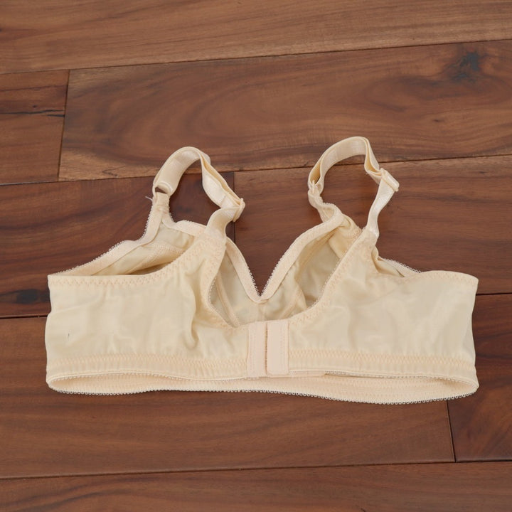 Bali Double Support T-Shirt Bra Women 36B Nude Stretch Adjustable Strap Wireless