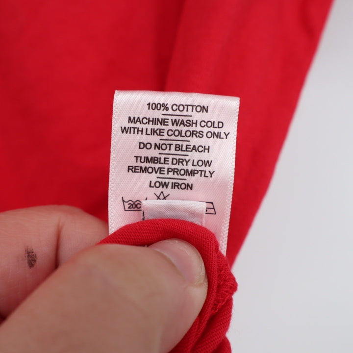 American Giant Red V Neck Basic Tee T Shirt Womens XS Made USA Cotton