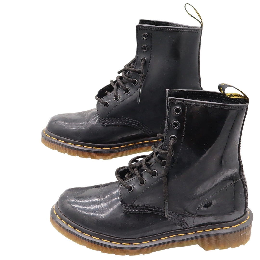 Dr. Martens 1460 Black Patent Leather 8-Eye Combat Boots US Women 7