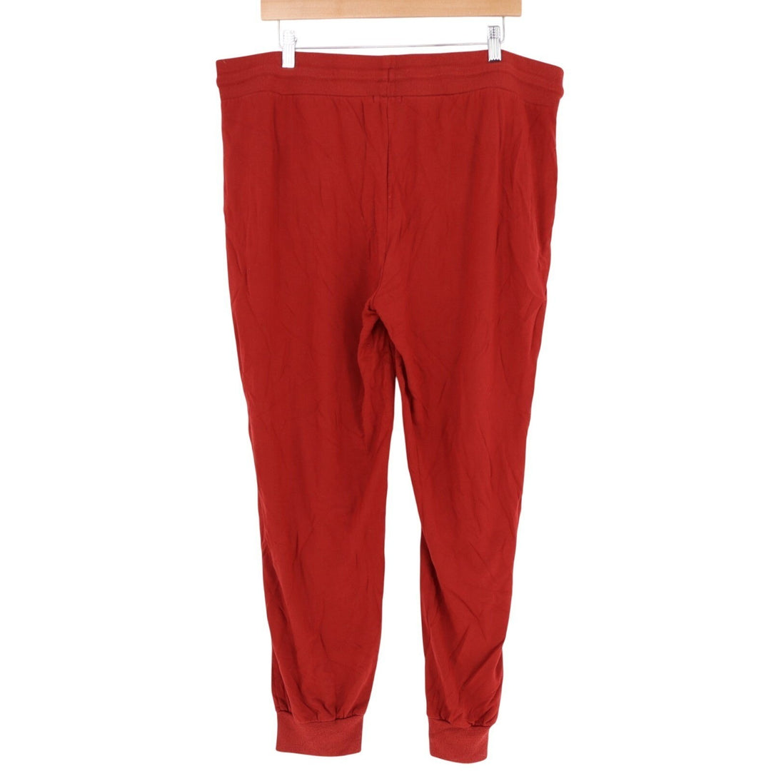 Threads 4 Thought Sweatpants Women 2XL Red Stretch Slash Pocket Drawstring Waist
