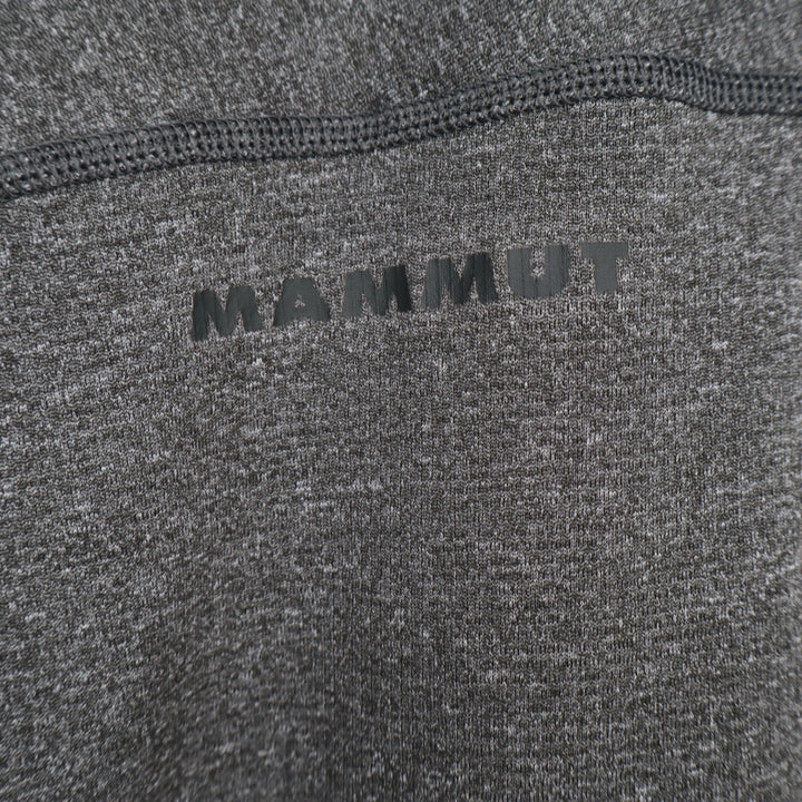 Mammut Pullover Mens XL Wool Blend Polartec Grey Quarter Zip Athletic Good