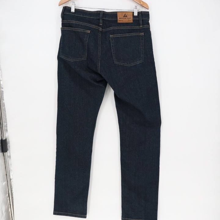 American Giant Dakota Jeans Mens 32x30 Blue Denim Cotton Stretch Straight Leg