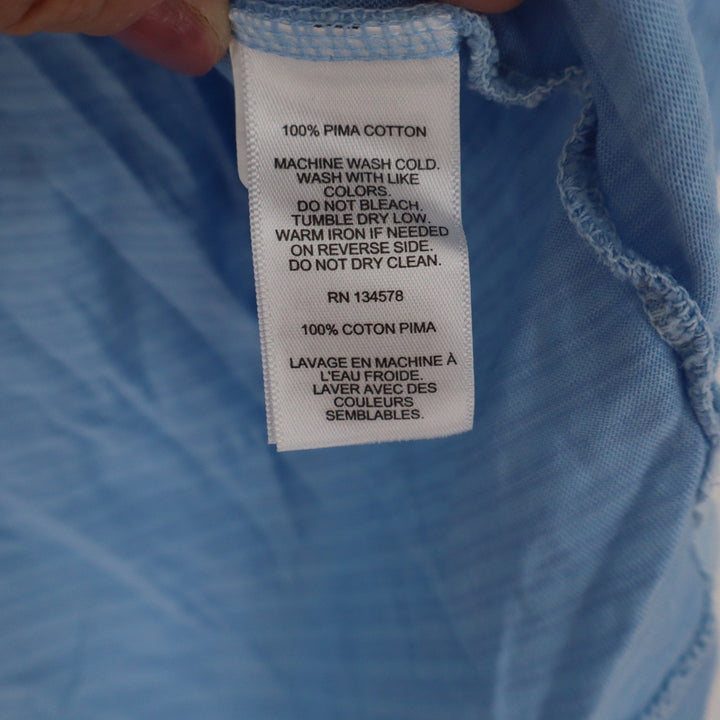 Vineyard Vines Island Polo Mens Small Light Blue Pima Cotton Short Sleeve Shirt