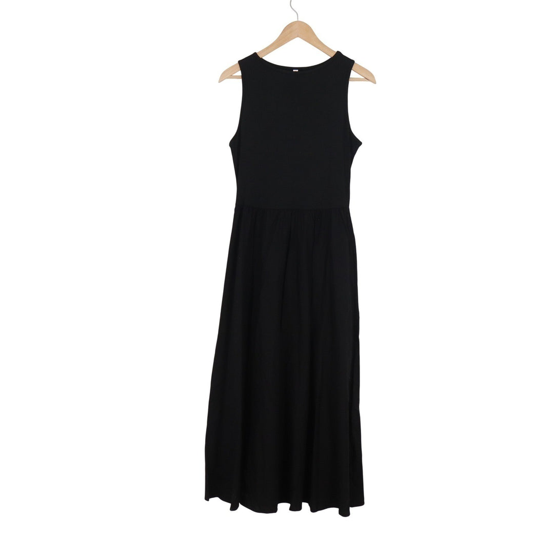 Kirundo Womens Sleeveless Maxi Dress Black Viscose Tencel Blend Size S