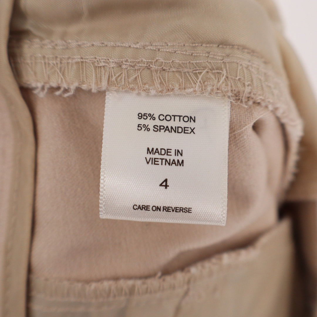 New York & Company Stretch Tapered Ankle Pants Beige Tan Size 4 Business Casual
