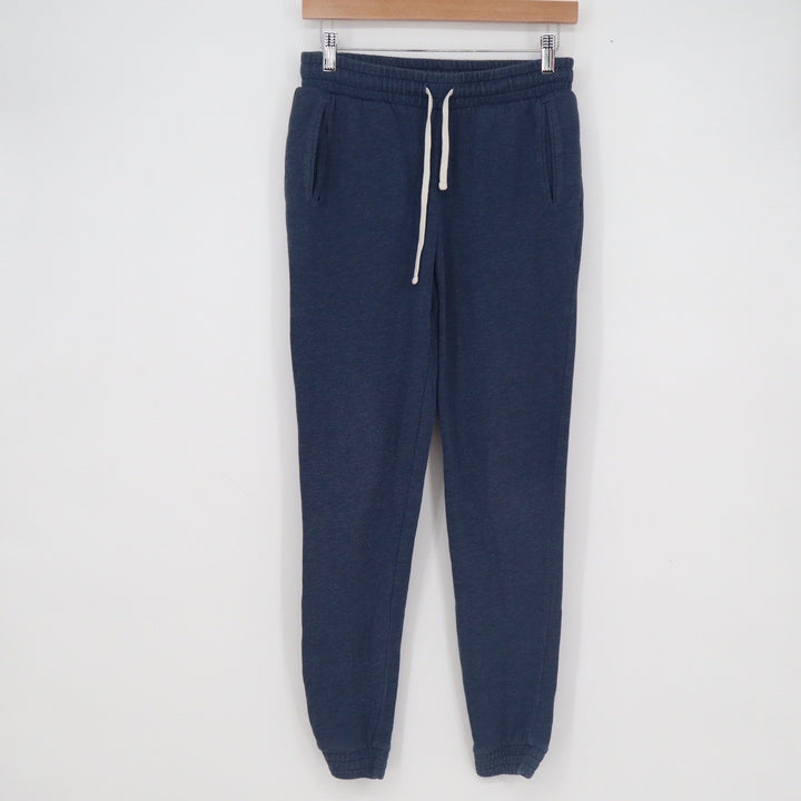 Forever 21 Mens XS Navy Blue Heather Fleece Jogger Sweatpants Drawstring 12951