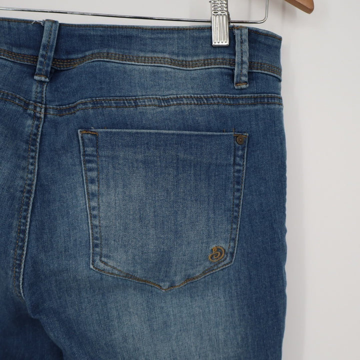 Indigo Rein Jeans Womens 13 Blue Denim Distressed 5-Pockets High Rise Skinny Leg