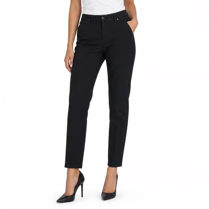 Calvin Klein Jeans Womens Size 12 Black Skinny Stretch Pants Mid Rise 5-Pocket