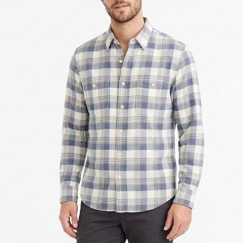 J. Crew Flannel Shirt Mens Large Multicolor Plaid Cotton Casual Wear Button Up
