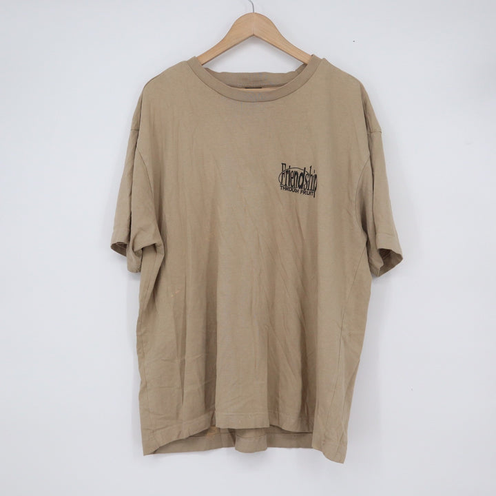 Cotton On Friendship Through Fruit Box Fit Graphic T-Shirt Tan XXL