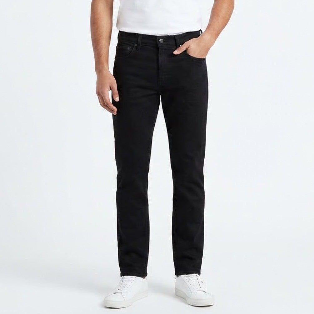 Levis 511 Slim Fit Mens Black Jeans 31x30 Solid Denim Pants