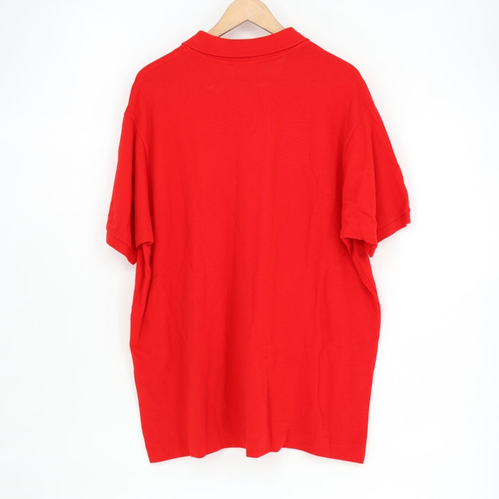 Lacoste Polo Shirt Mens 2XL Red Classic Fit Golf Tennis Performance Short Sleeve