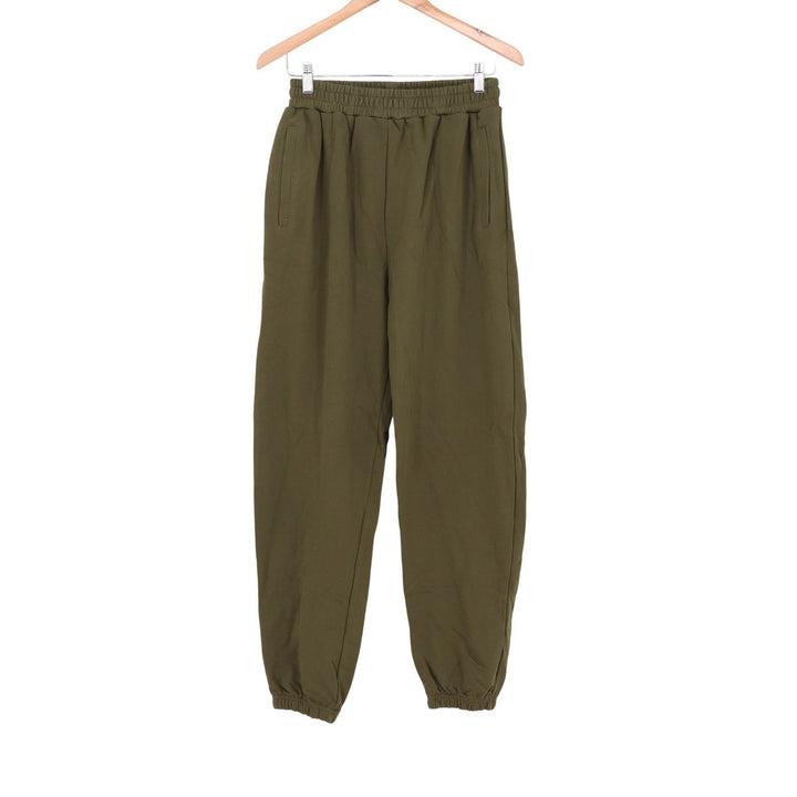 Naked Wardrobe Womens Olive Green Elastic Waist Jogger Sweatpants Size M