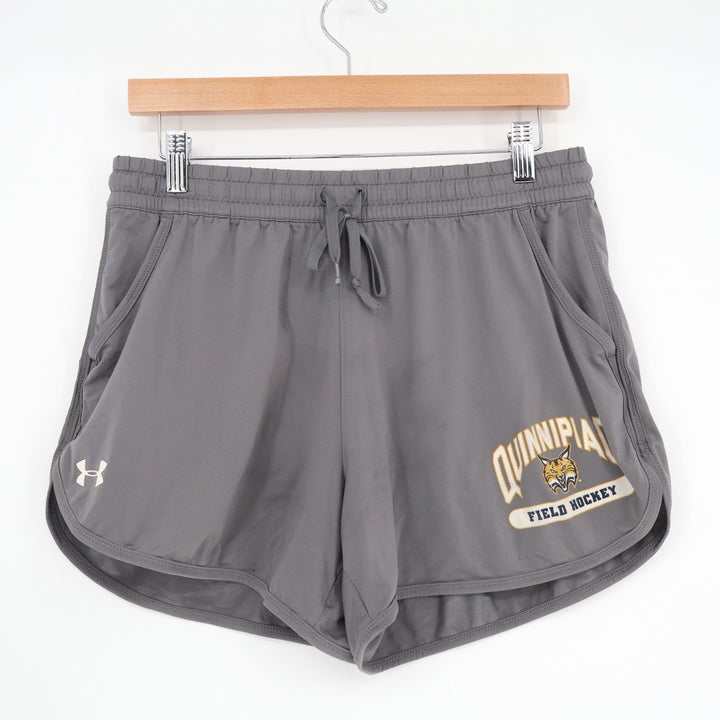 Quinnipiac Field Hockey Athletic Shorts Womens Medium Gray Under Armour Stretch