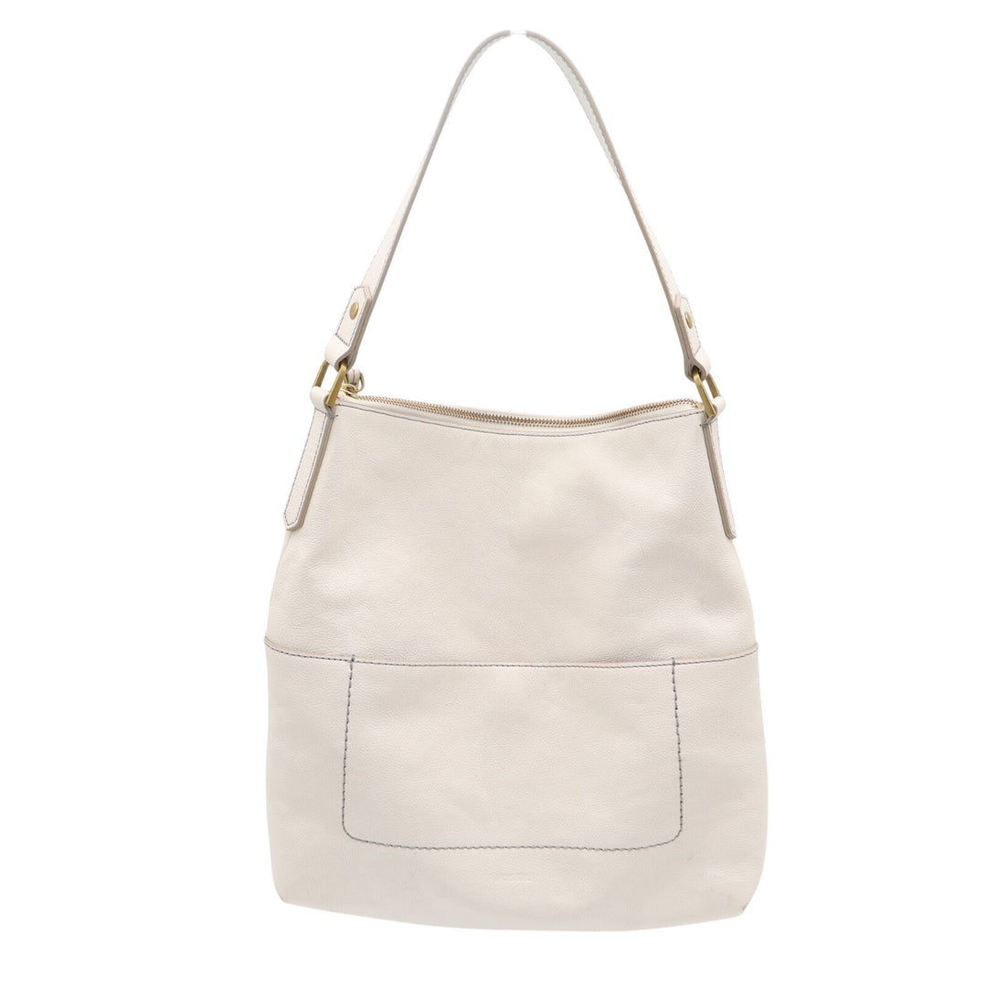 Womens Handbag Summit White Leather Pockets Detachable Strap Sangle Bucket Bag