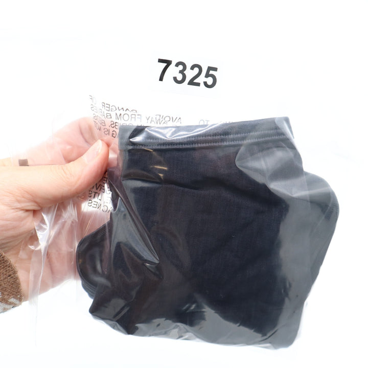 Vanity Fair Illumination Hi Cut Brief Panty Womens 8/XL Black Nylon Stretch