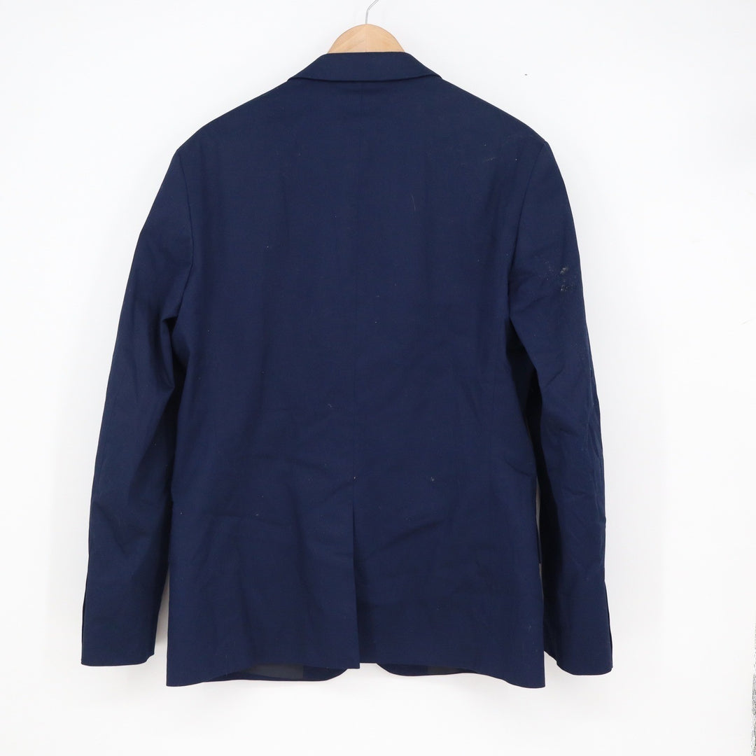 Express Mens Navy Blue Two-Button Tailored Blazer Jacket Size 40R Solid